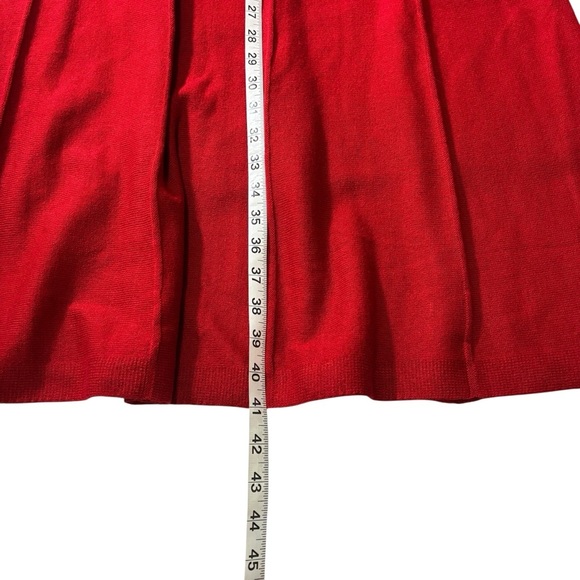 Dress Barn Sweater Dress 1X Red Pullover Long Sleeve Midi Holiday Party Festive - Picture 14 of 16